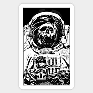 Brutal Moon - Dead Astronaut Ink Sketch Version Sticker